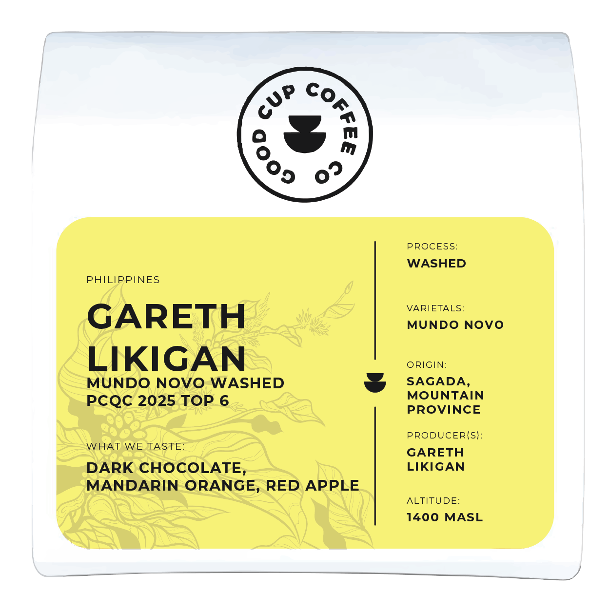 Philippines Gareth Likigan Mundo Novo Washed PCQC 2025 Top 6
