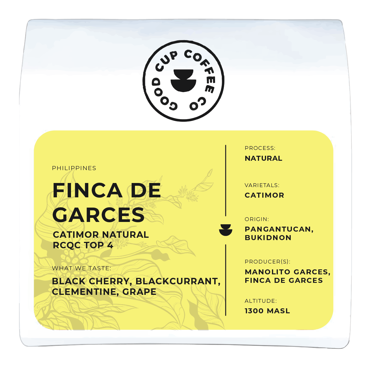Philippines Finca de Garces Catimor Natural RCQC Top 4