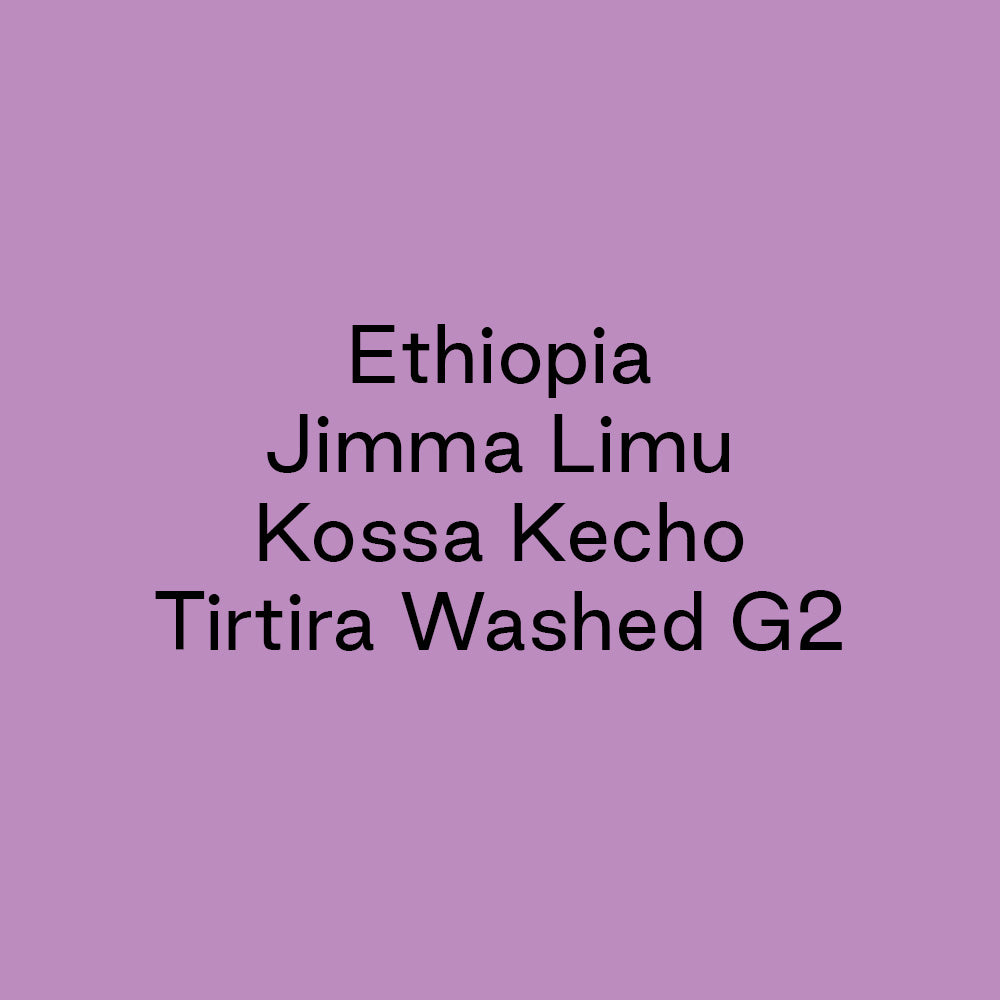 GCB Ethiopia Jimma Limu Kosa Kecho Tirtira Washed G2