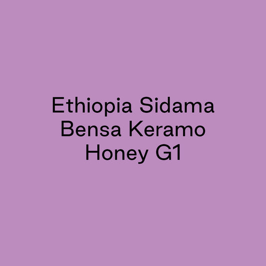 GCB Ethiopia Sidama Bensa Keramo Honey G1