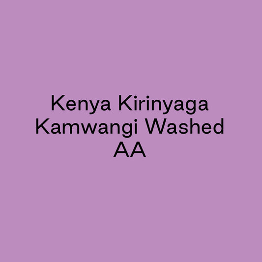 GCB Kenya Kirinyaga Kamwangi Washed AA