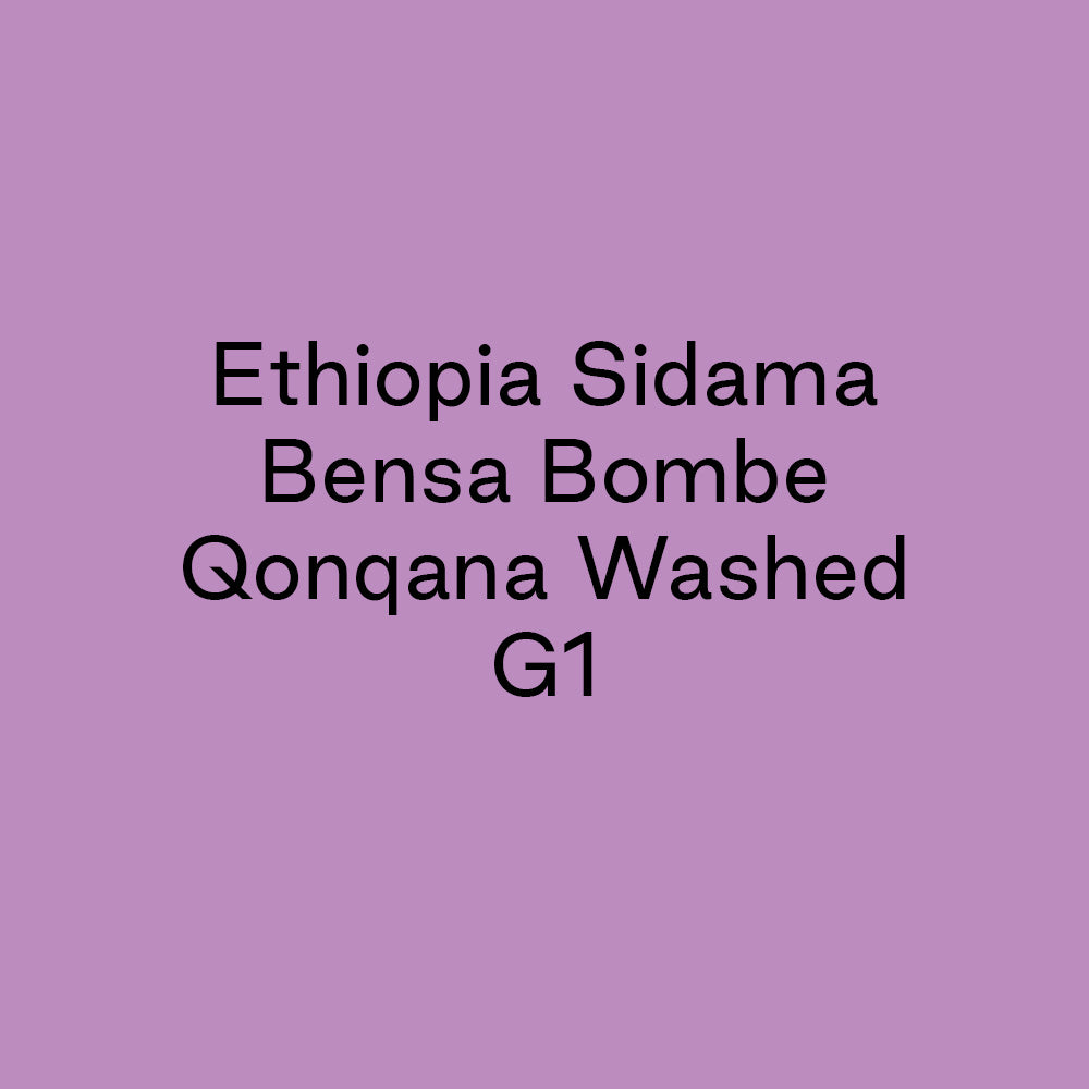 GCB Ethiopia Sidama Bensa Bombe Qonqana Washed G1