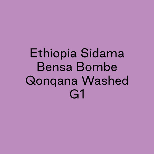 GCB Ethiopia Sidama Bensa Bombe Qonqana Washed G1
