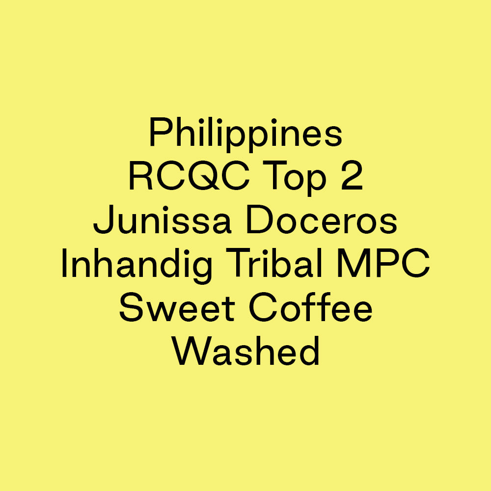 GCB Philippines RCQC Top 2 Junissa Doceros Inhandig Tribal MPC Sweet Coffee Washed