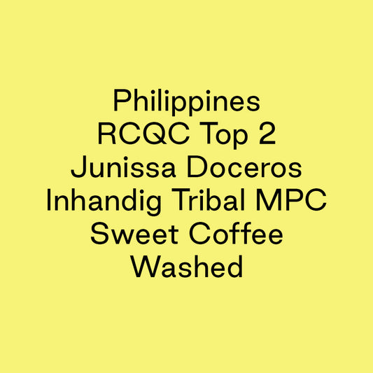 GCB Philippines RCQC Top 2 Junissa Doceros Inhandig Tribal MPC Sweet Coffee Washed