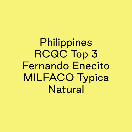 GCB Philippines RCQC Top 3 Fernando Enecito MILFACO Typica Natural