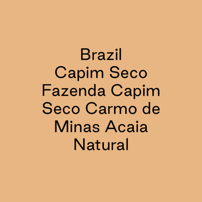 GCB Brazil Fazenda Capim Seco Carmo de Minas Acaia Natural