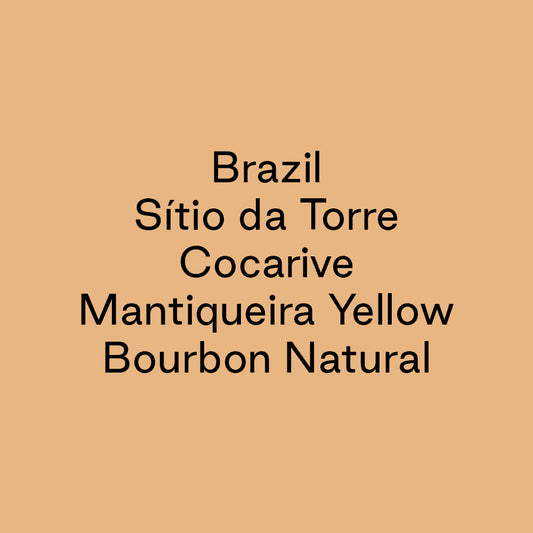 GCB Brazil Sitio da Torre Cocarive Mantiqueira Yellow Bourbon Natural